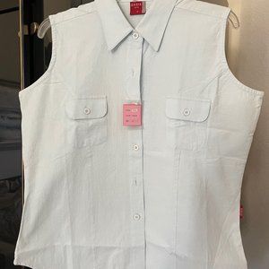 NWT Size Med Lt. Blue Sleeveless shirt